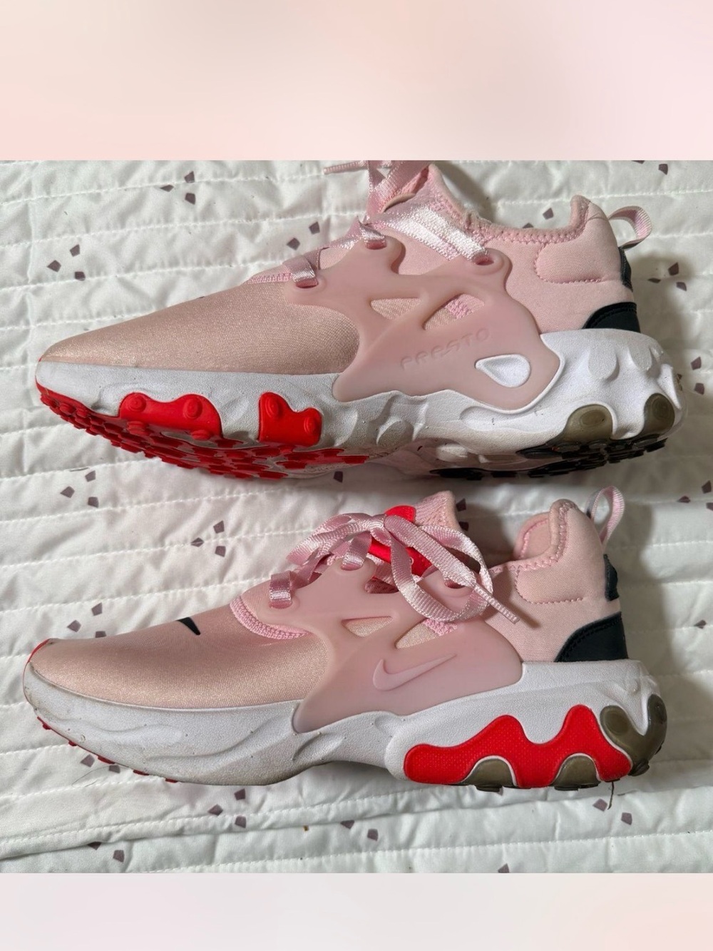Nike Pink React Presto Sneakers - Picture 4 of 6